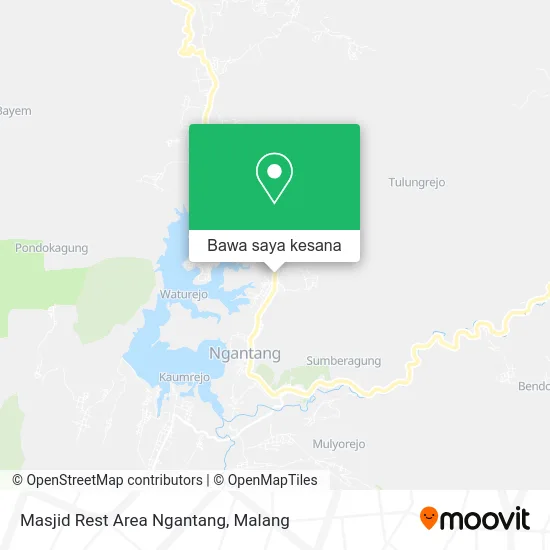 Peta Masjid Rest Area Ngantang