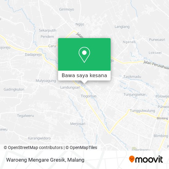 Peta Waroeng Mengare Gresik