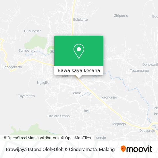 Peta Brawijaya Istana Oleh-Oleh & Cinderamata