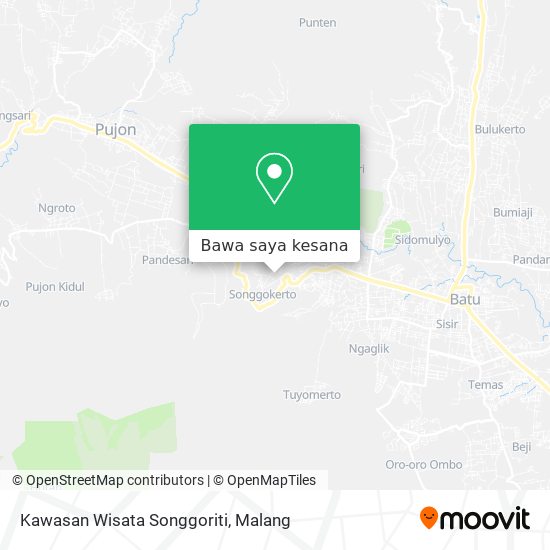 Peta Kawasan Wisata Songgoriti