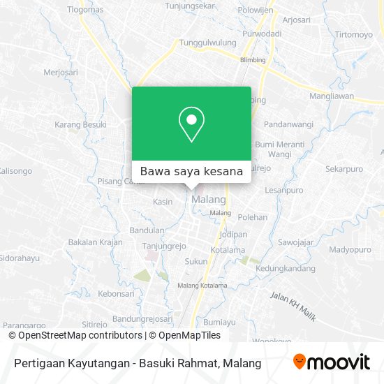 Peta Pertigaan Kayutangan - Basuki Rahmat