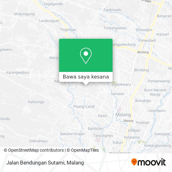 Peta Jalan Bendungan Sutami