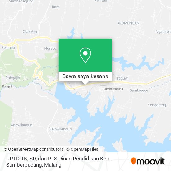 Peta UPTD TK, SD, dan PLS Dinas Pendidikan Kec. Sumberpucung