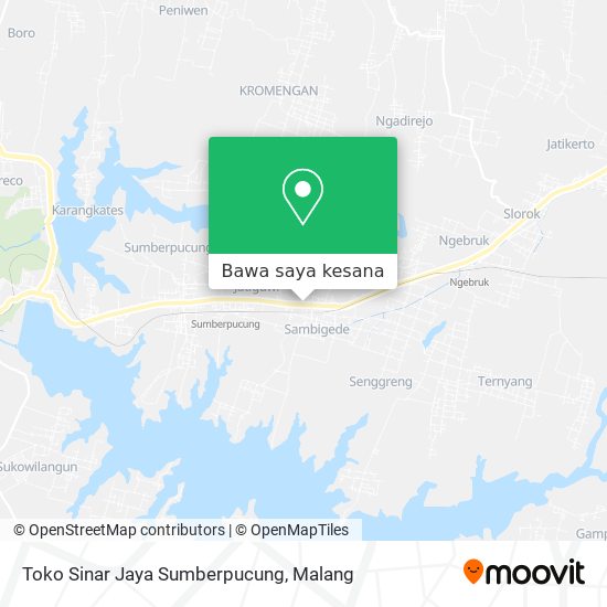 Peta Toko Sinar Jaya Sumberpucung