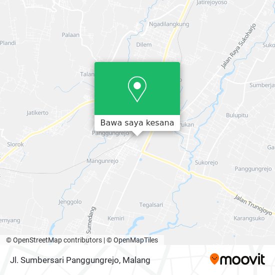 Peta Jl. Sumbersari Panggungrejo