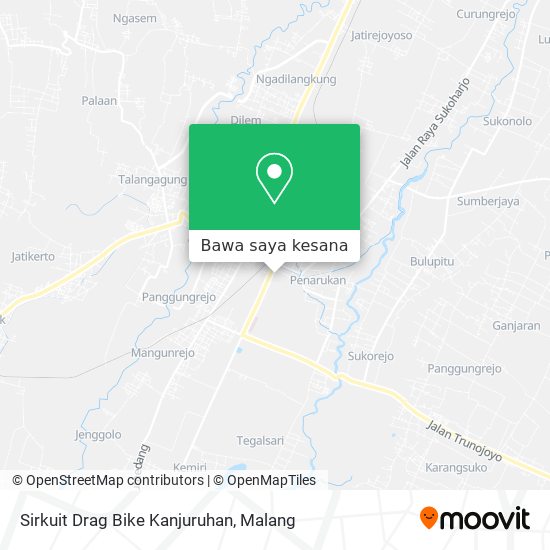 Peta Sirkuit Drag Bike Kanjuruhan