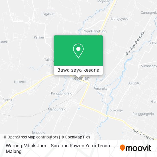 Peta Warung Mbak Jam....Sarapan Rawon Yami Tenan....
