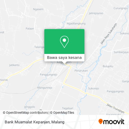 Peta Bank Muamalat Kepanjen