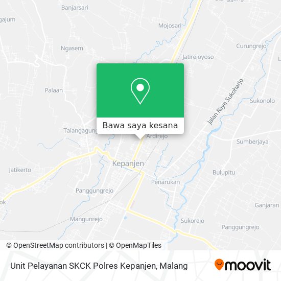 Peta Unit Pelayanan SKCK Polres Kepanjen