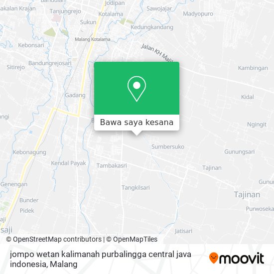 Peta jompo wetan kalimanah purbalingga central java indonesia