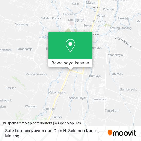 Peta Sate kambing / ayam dan Gule H. Salamun Kacuk