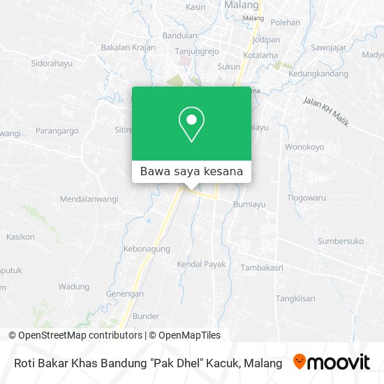 Peta Roti Bakar Khas Bandung "Pak Dhel" Kacuk