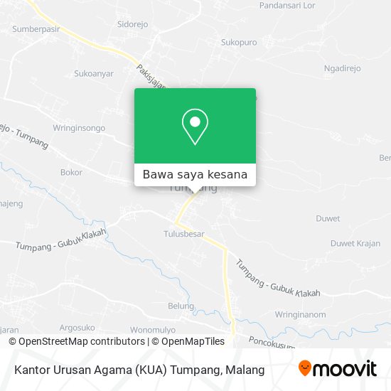 Peta Kantor Urusan Agama (KUA) Tumpang