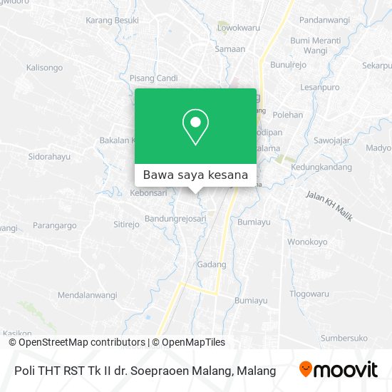 Peta Poli THT RST Tk II dr. Soepraoen Malang