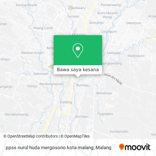 Peta ppss nurul huda mergosono kota malang