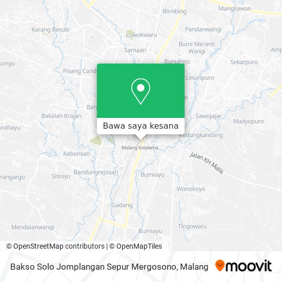 Peta Bakso Solo Jomplangan Sepur Mergosono
