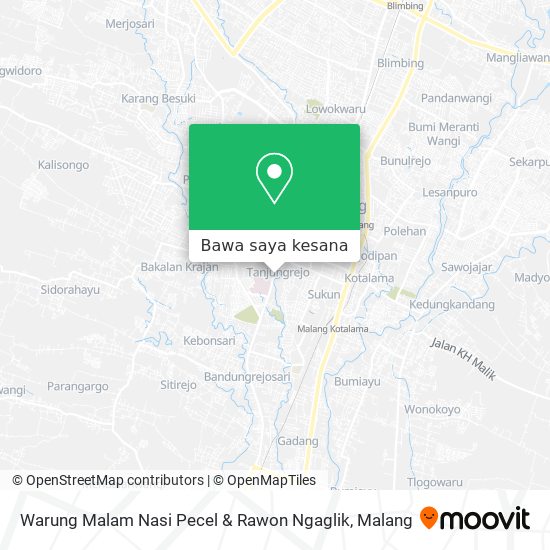 Peta Warung Malam Nasi Pecel & Rawon Ngaglik