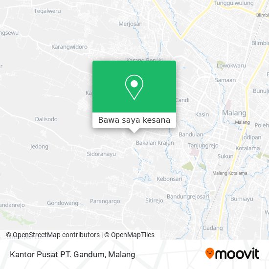 Peta Kantor Pusat PT. Gandum