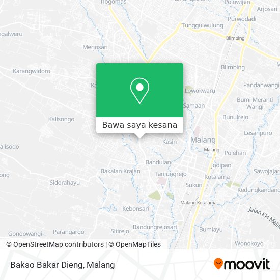 Peta Bakso Bakar Dieng