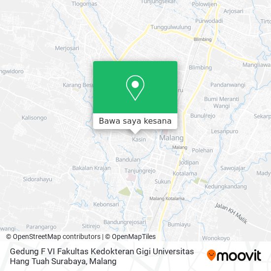 Peta Gedung F VI Fakultas Kedokteran Gigi Universitas Hang Tuah Surabaya