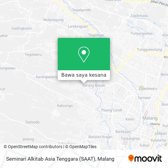 Peta Seminari Alkitab Asia Tenggara (SAAT)