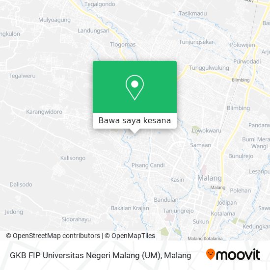 Peta GKB FIP Universitas Negeri Malang (UM)