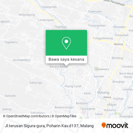 Peta Jl.terusan Sigura-gura, Poharin Kav.d137