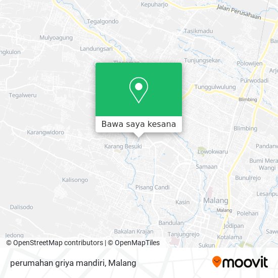 Peta perumahan griya mandiri