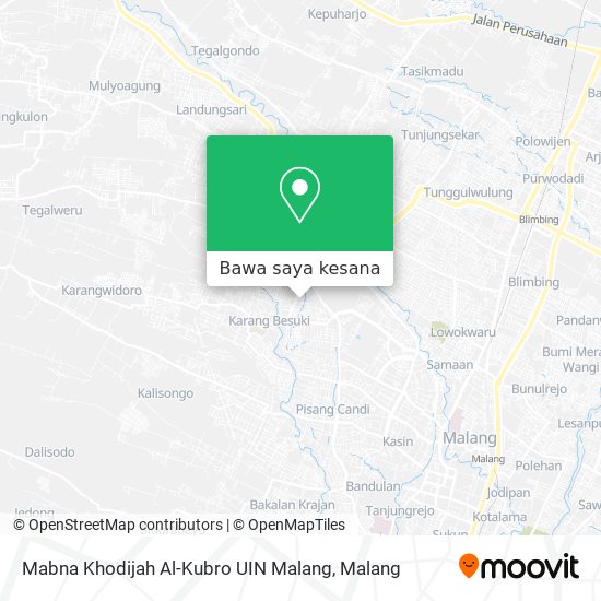 Peta Mabna Khodijah Al-Kubro UIN Malang