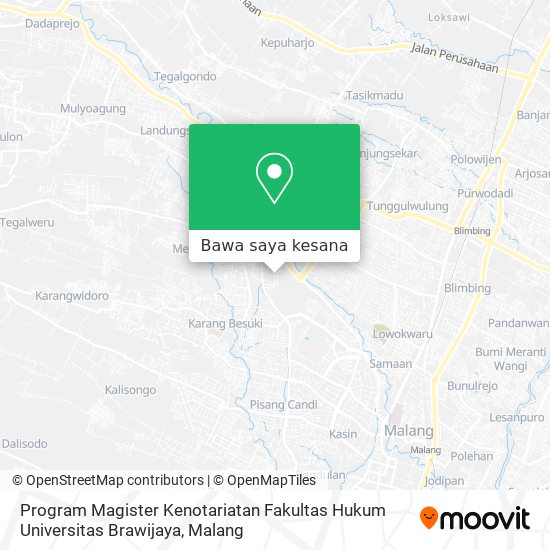 Peta Program Magister Kenotariatan Fakultas Hukum Universitas Brawijaya