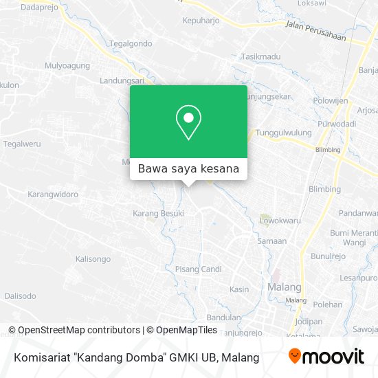 Peta Komisariat "Kandang Domba" GMKI UB
