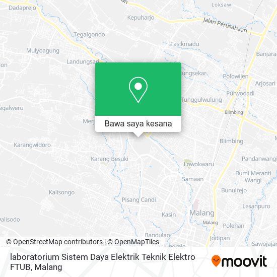 Peta laboratorium Sistem Daya Elektrik Teknik Elektro FTUB