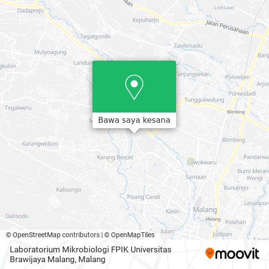 Peta Laboratorium Mikrobiologi FPIK Universitas Brawijaya Malang