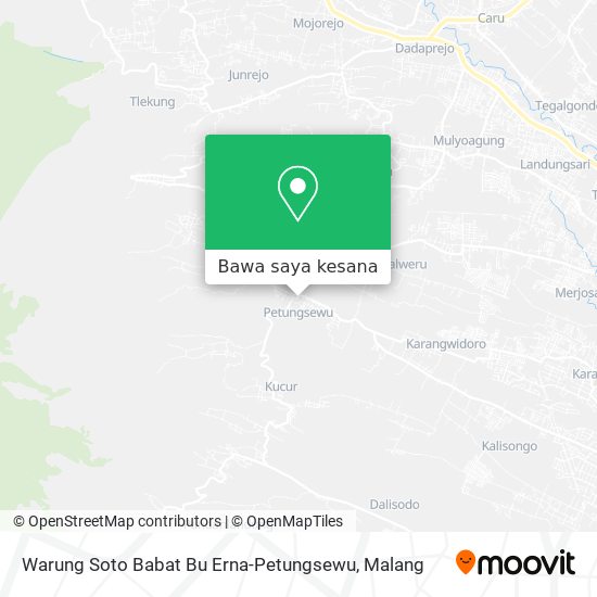 Peta Warung Soto Babat Bu Erna-Petungsewu