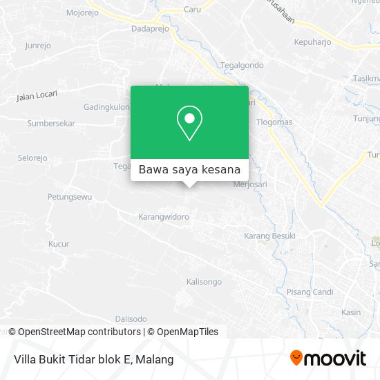 Peta Villa Bukit Tidar blok E