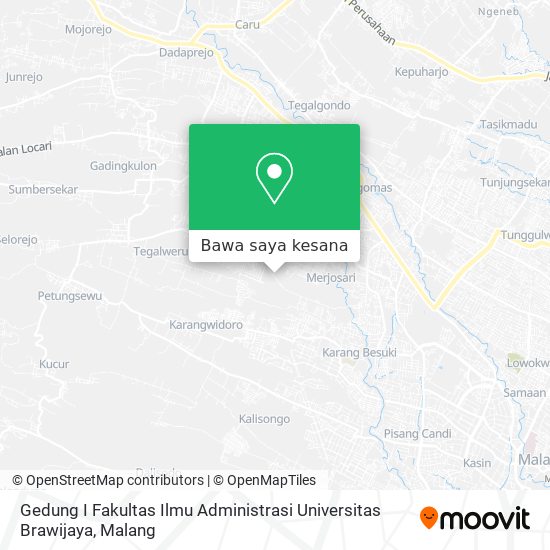 Peta Gedung I Fakultas Ilmu Administrasi Universitas Brawijaya