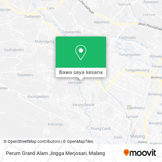 Peta Perum Grand Alam Jingga Merjosari