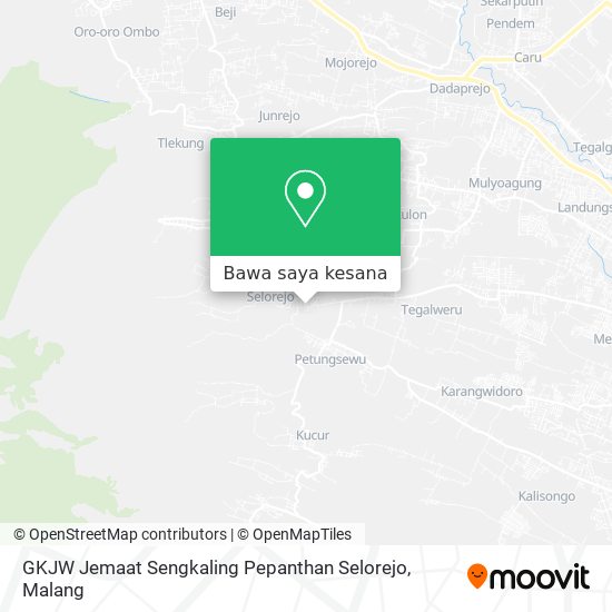 Peta GKJW Jemaat Sengkaling Pepanthan Selorejo