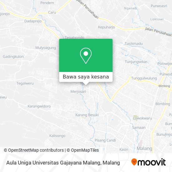 Peta Aula Uniga Universitas Gajayana Malang