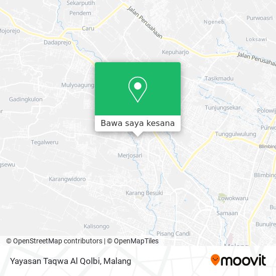 Peta Yayasan Taqwa Al Qolbi