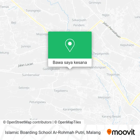 Peta Islamic Boarding School Ar-Rohmah Putri