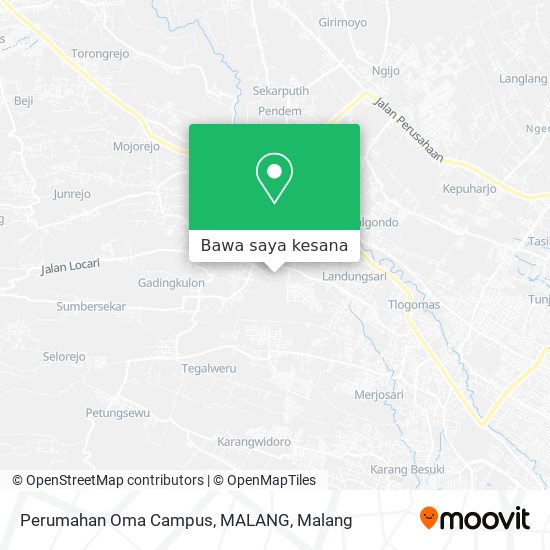 Peta Perumahan Oma Campus, MALANG