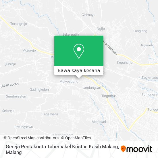 Peta Gereja Pentakosta Tabernakel Kristus Kasih Malang