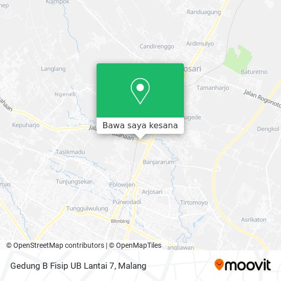 Peta Gedung B Fisip UB Lantai 7