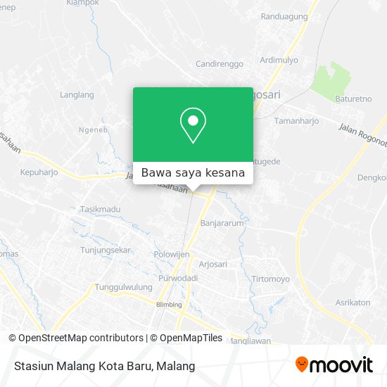 Peta Stasiun Malang Kota Baru
