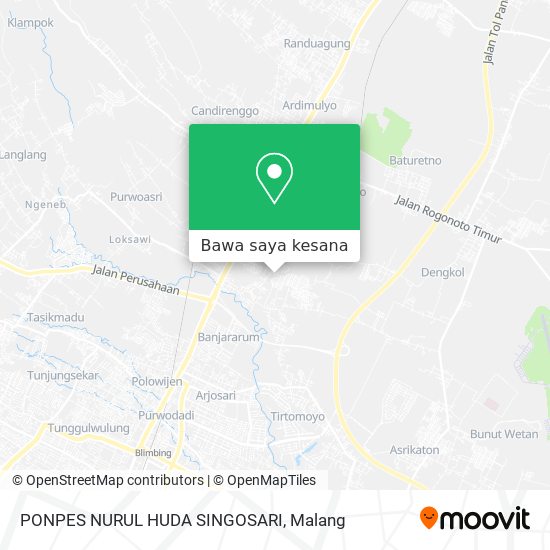 Peta PONPES NURUL HUDA SINGOSARI