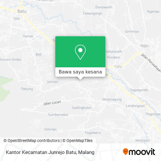Peta Kantor Kecamatan Junrejo Batu