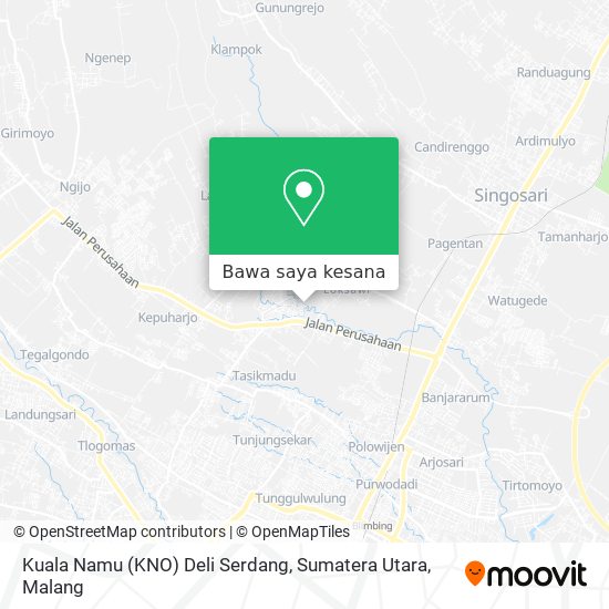 Peta Kuala Namu (KNO) Deli Serdang, Sumatera Utara