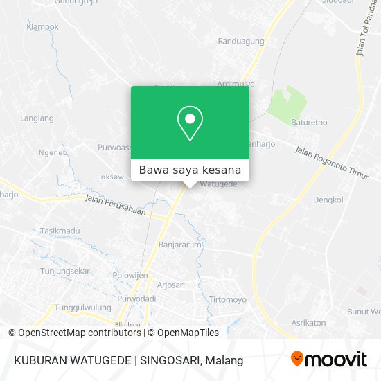 Peta KUBURAN WATUGEDE | SINGOSARI