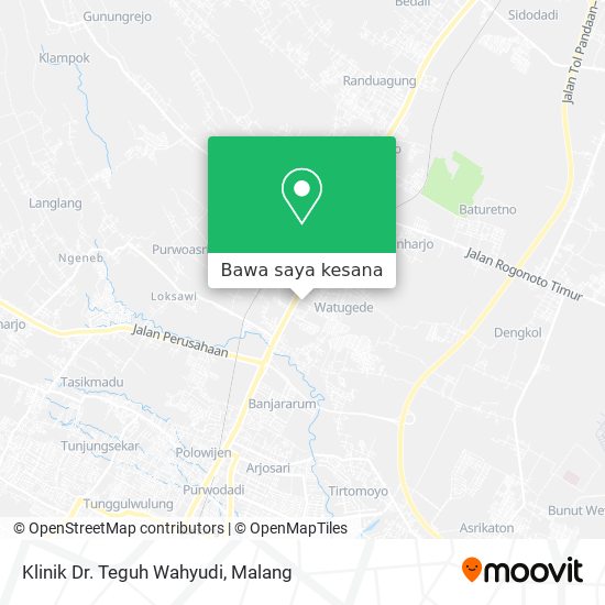 Peta Klinik Dr. Teguh Wahyudi